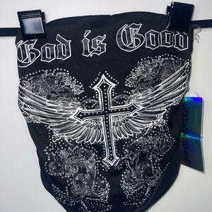 NWT Black and White Graphic Bandana